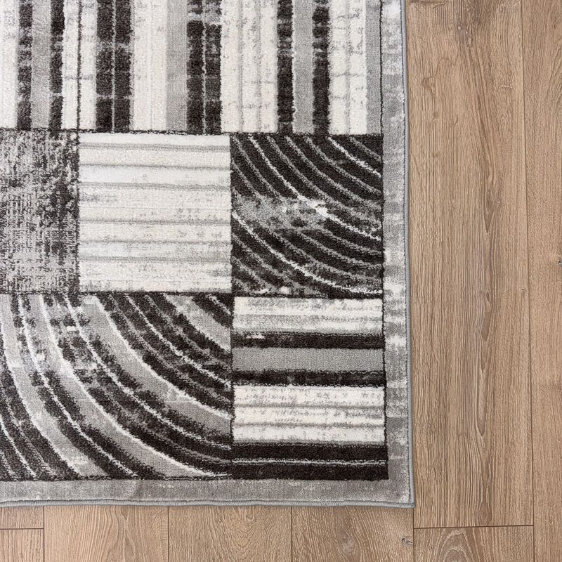 Cadence Abstract Modern Beige Cream Indoor Area Rug