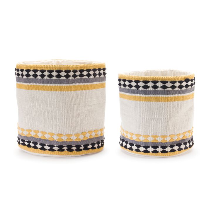 Basket Set of 2 - Versatile Storage Bins for Home Organization and Décor