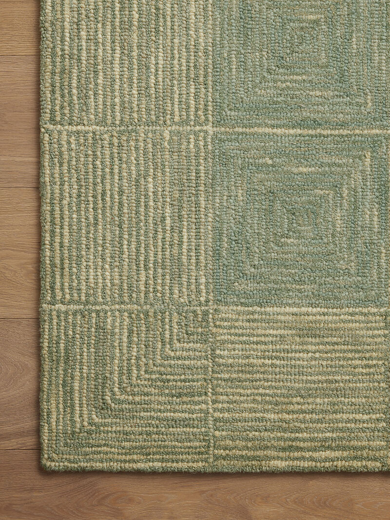 Francis FRA02 Green/Natural 7'9" x 9'9" Rug