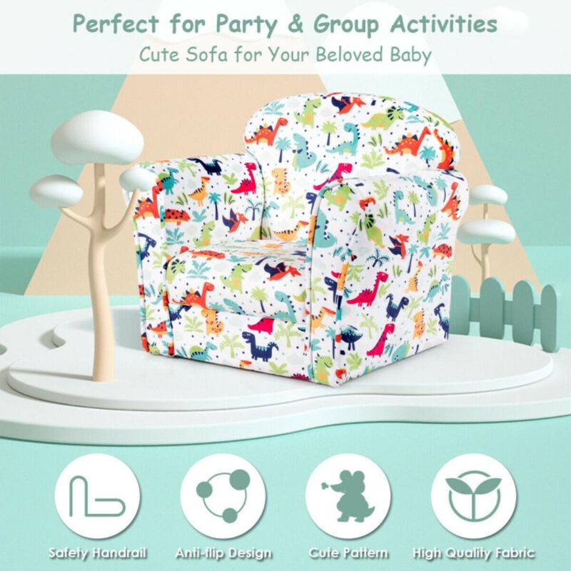Hivvago Household Toddler Furnishings Children Armrest Cute Lovely Single Sofa