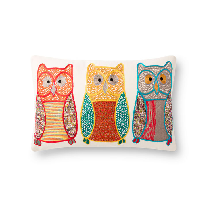 P0869 Natural/Multi 13"x21" Pillow