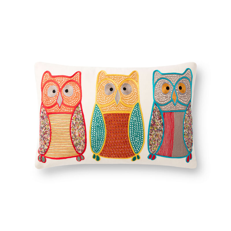 P0869 Natural/Multi 13"x21" Pillow