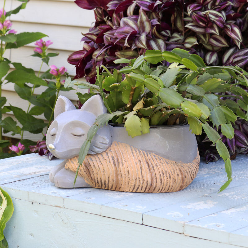 Sunnydaze Magnesium Oxide Finley the Fox Indoor Plater Statue - 8 in