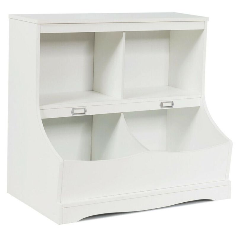 Hivvago Kids Floor Cabinet Multi-Functional Bookcase