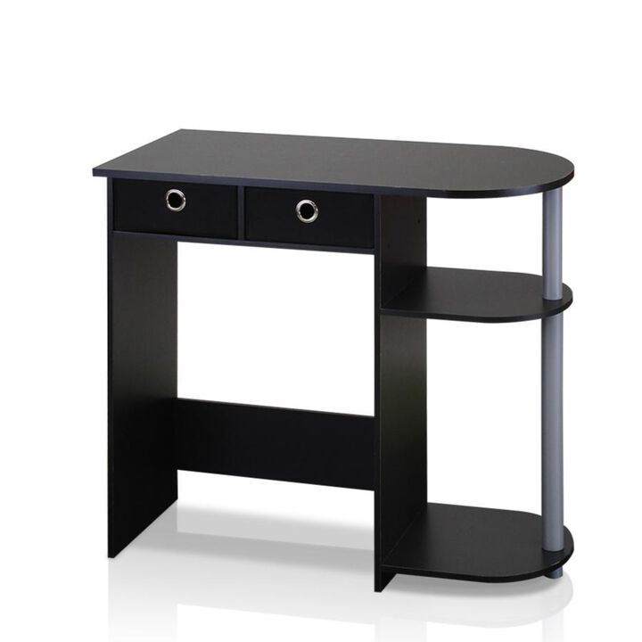 Furinno Furinno 11192BK/GY Efficient Home Laptop Notebook Computer Desk ,Black/Grey