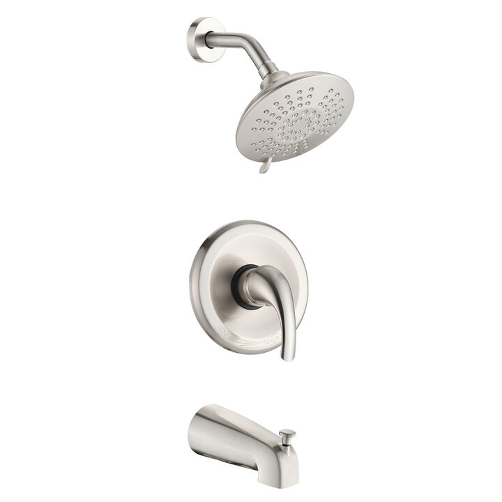 Single Handle Tub Spout And 5-Functions Shower Head Set (Valve Included)
