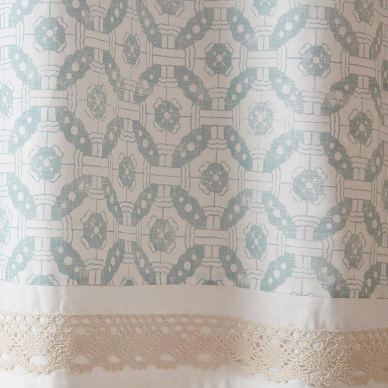 Belen Kox Dawn Printed and Pieced Rod Pocket Valance, Belen Kox