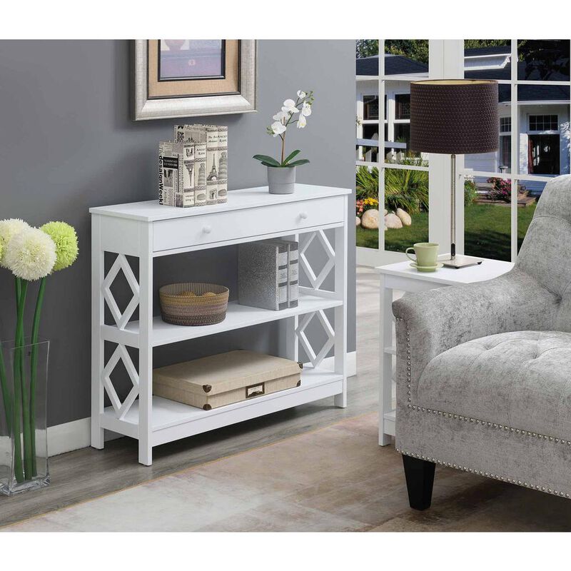 Convience Concept, Inc. Diamond 1 Drawer Console Table