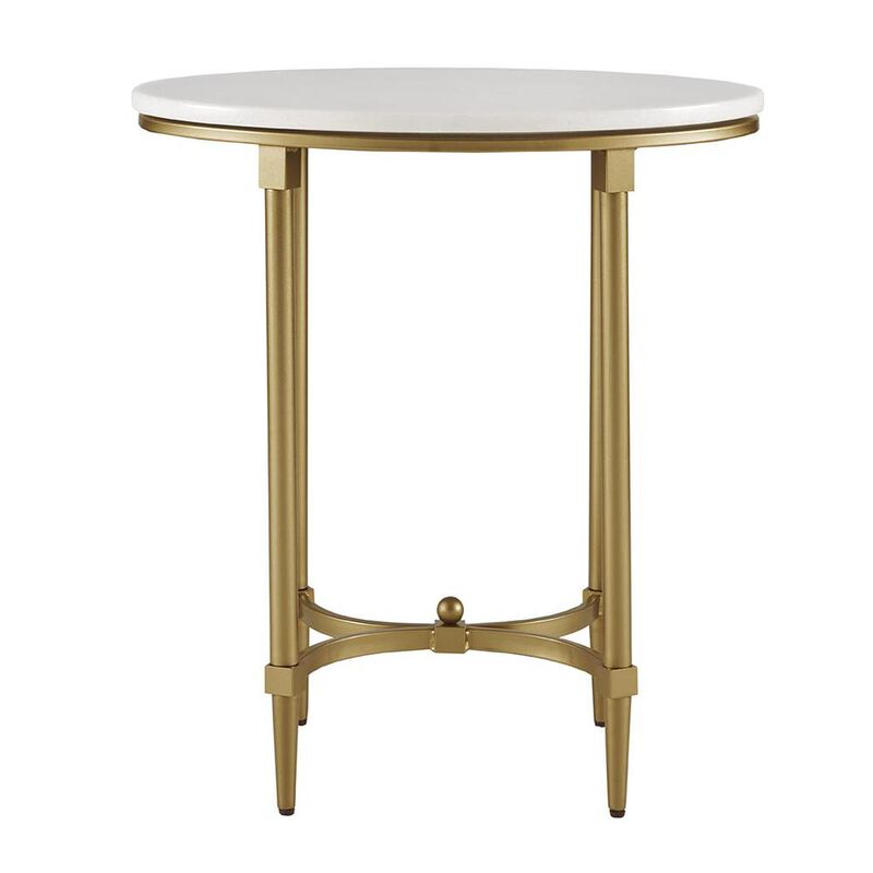 Belen Kox Signature Bordeaux Marble End Table, Belen Kox