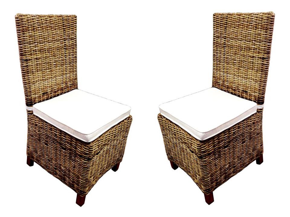 Rattan Wicker Dining Chair (set of 2 pcs)