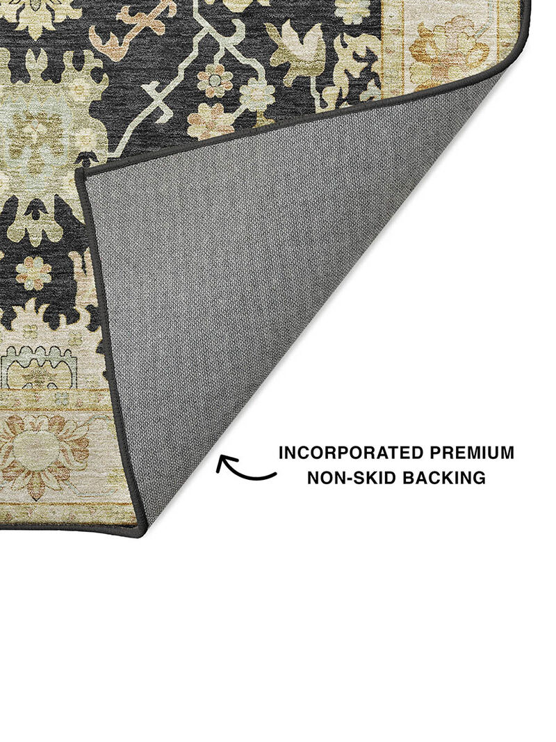 Hatay HY2 Black 3' x 5' Rug