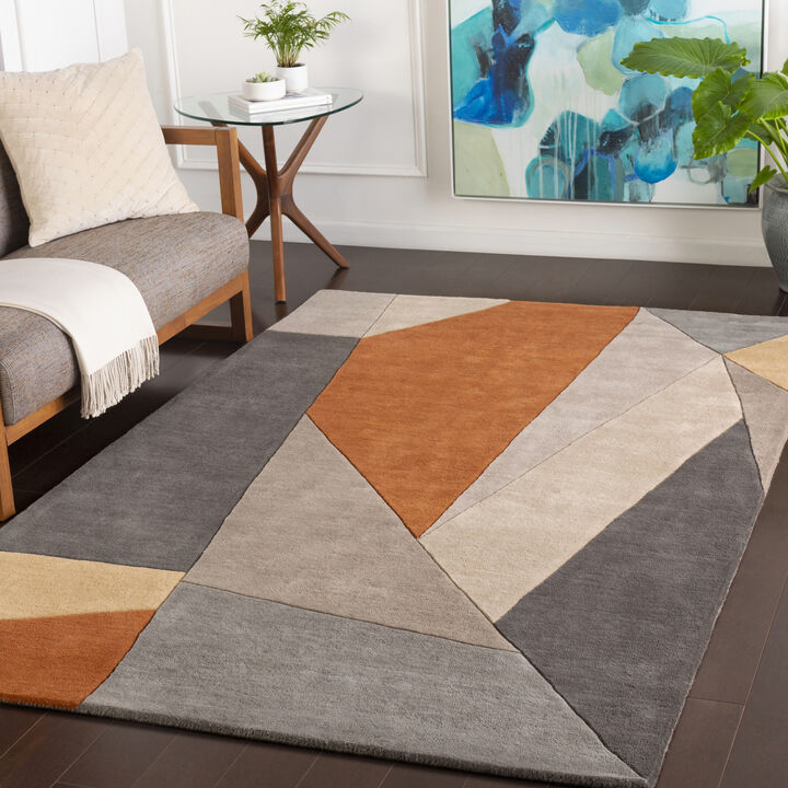 Forum FM-7224 2' x 3' Orange Rug