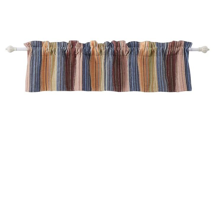 Greenland Home Fashion Katy Window Valance - Multi 84x21"