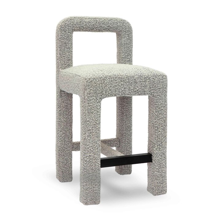Hazel Cream Boucle Counter Stool