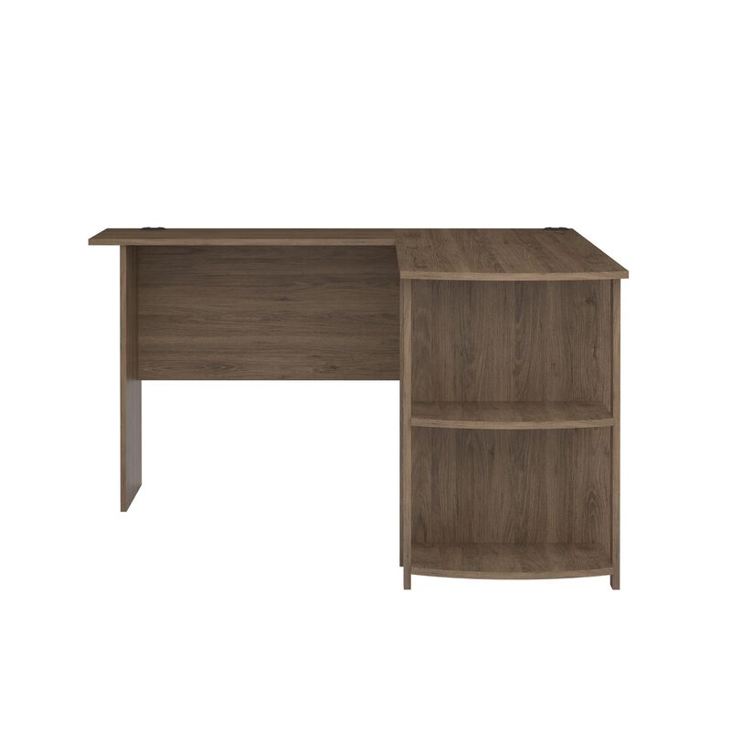 Dakota L Desk with Bookshelves