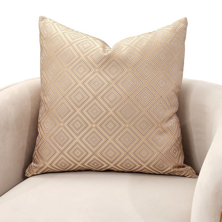 Michael Amini Ariana Accent Chair - Beige/Gold