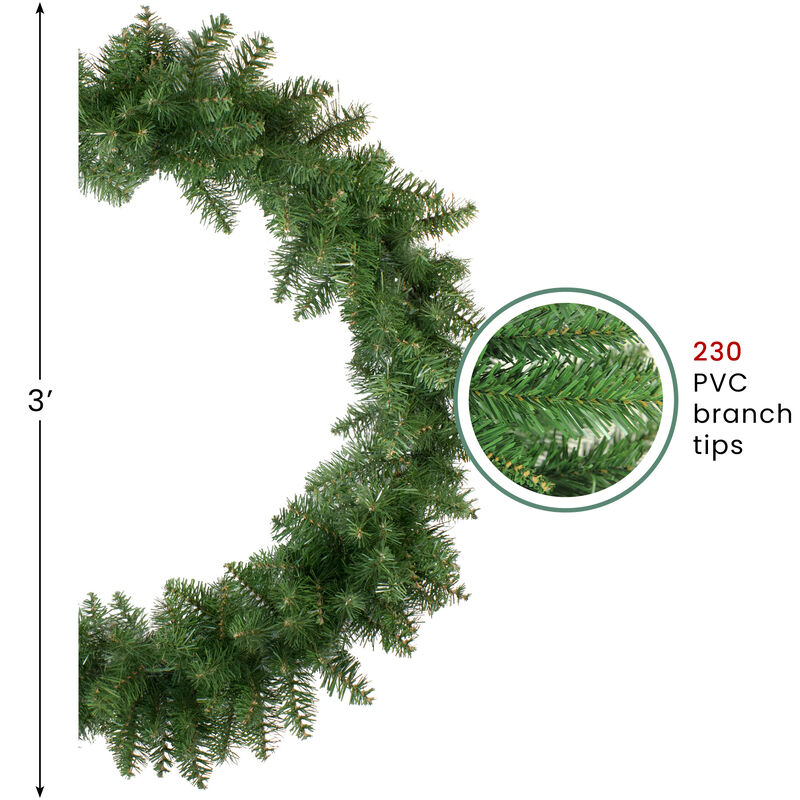 Buffalo Fir Artificial Christmas Wreath  36-Inch  Unlit