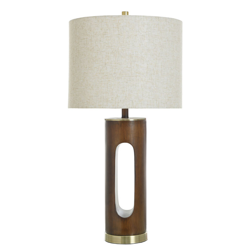 Wood Bridge Table Lamp