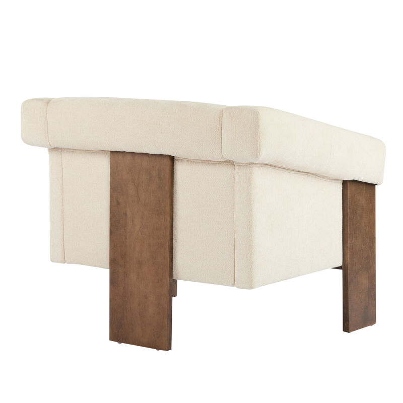 Merax Mid-Century Modern Fabric Home Accent Chair