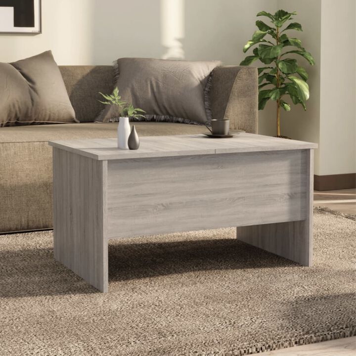 vidaXL Coffee Table Gray Sonoma 31.5"x19.7"x16.7" Engineered Wood