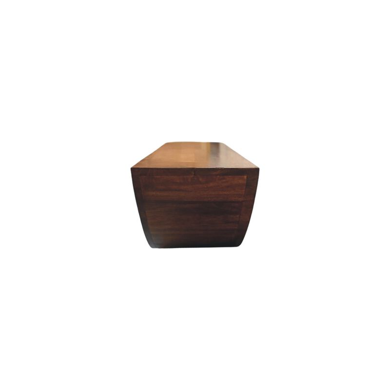Artisan Furniture Solid Wood Crescent Floating Wall Shelf