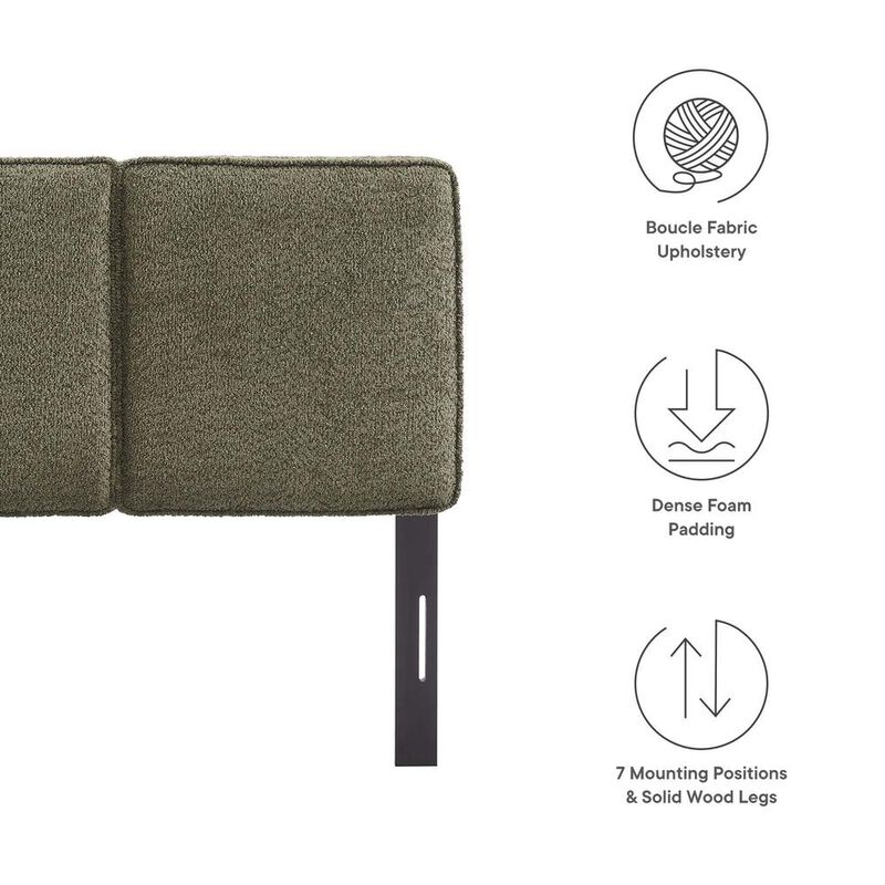 Modway Lindee Boucle Fabric Twin Headboard