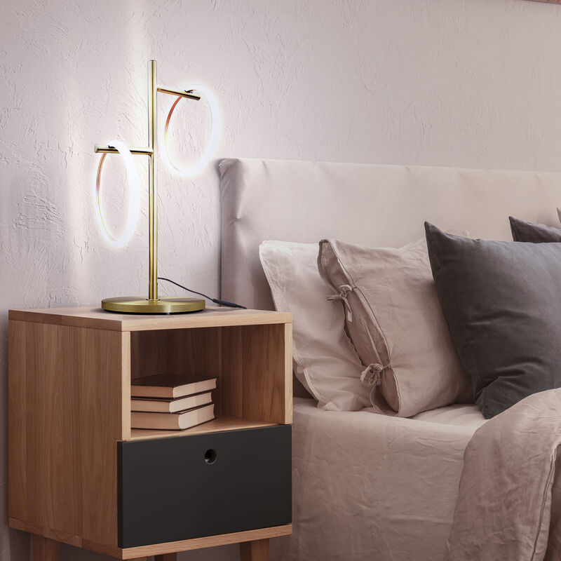 Saturn LED Table Lamp - Brass