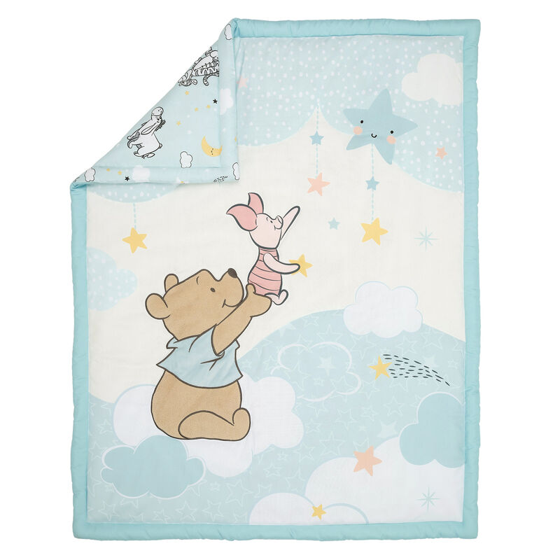 Bedtime Originals Starlight Pooh 3-Piece Crib Bedding Set - Blue, Animals