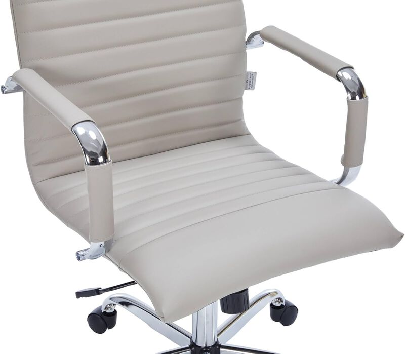 LeisureMod Harris Modern Adjustable Office Executive Swivel Chair High-Back Task Office Chair