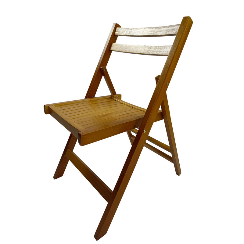 Furniture Slatted Wood Folding Special Event Chair, Set Of 4, Folding Chair, Foldable