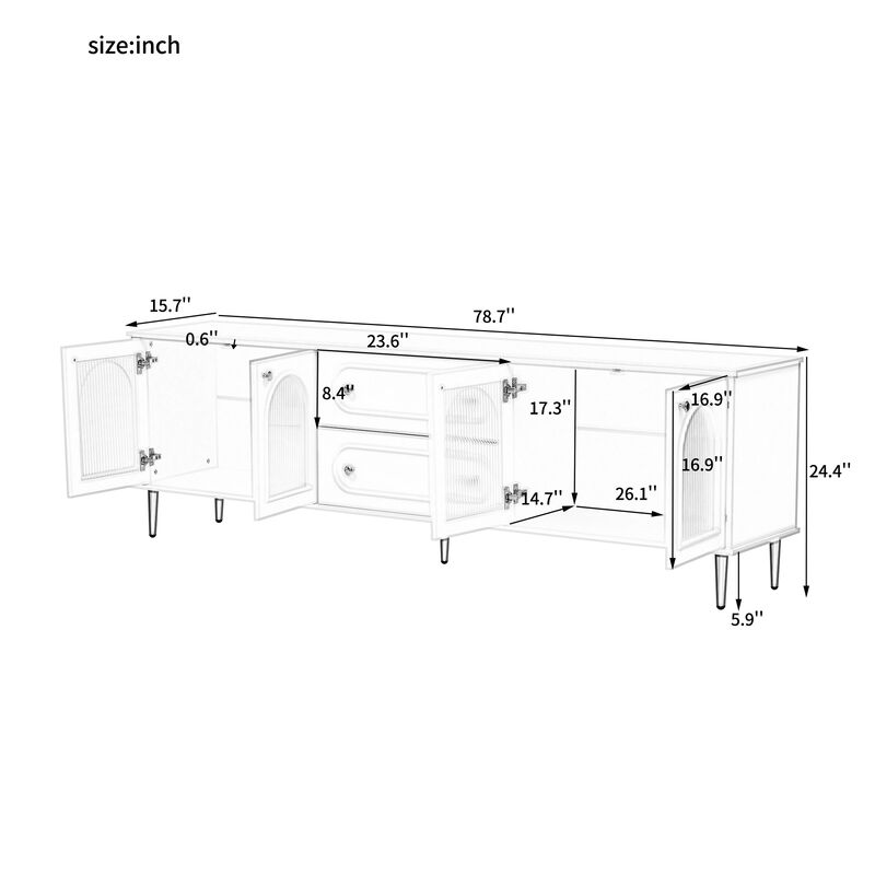 Merax Modern TV Stand TV Cabinet