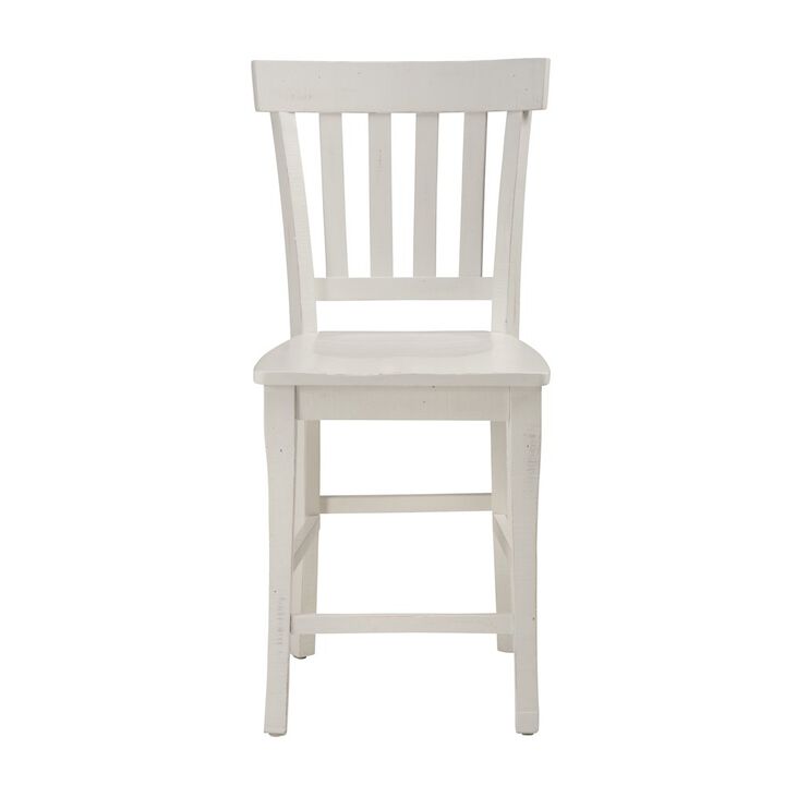 Jofran Madaket Rustic Solid Reclaimed Pine Slat Back Bar Stool (Set of 2)