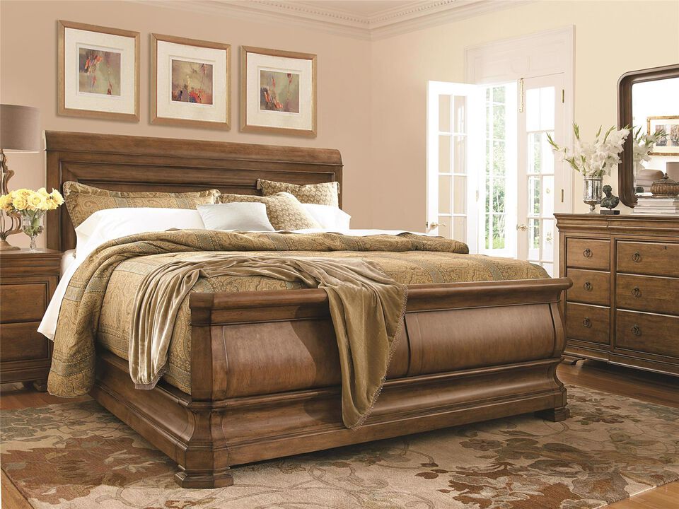 Louie P's Sleigh Bed