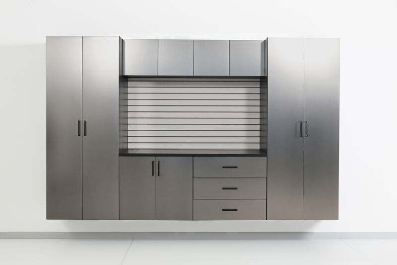 Astro Series 32 in. W x 79 in. H x 20 in. D Metal Wall Mounted Storage Cabinet