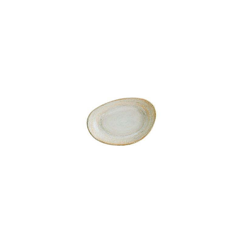 Patera 6" x 4" x h:1" Organic Decorated Porcelain Platter (Set of 2)