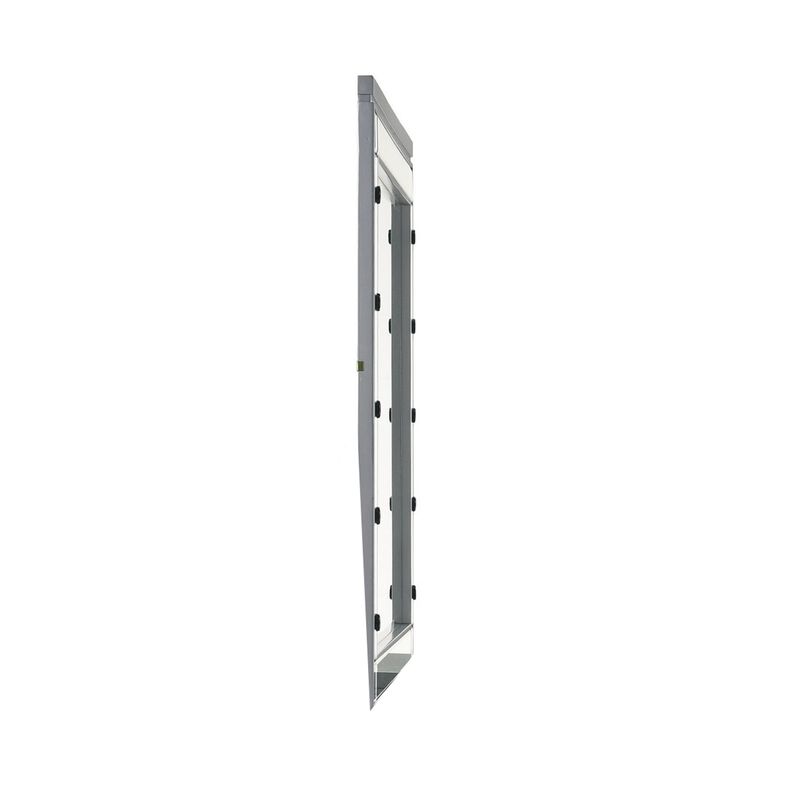 Benjara Silver Lee 37 x 40 Vanity Mirror, 10 Light Bulb Sockets, Modern Wood Frame
