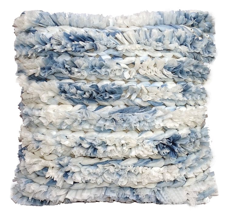 Fluffy Decorative Throw Pillow 20" x 20" for Couch Handloom Woven