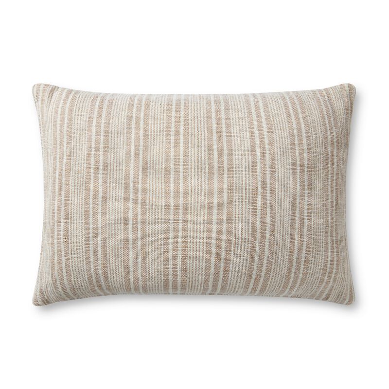 Elaine PMH0038 Cream/Beige 16''x26'' Cover Only by Magnolia Home by Joanna Gaines x Loloi