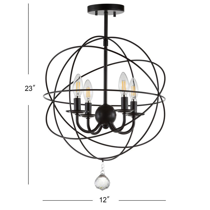 Alma Metal LED Flush Mount