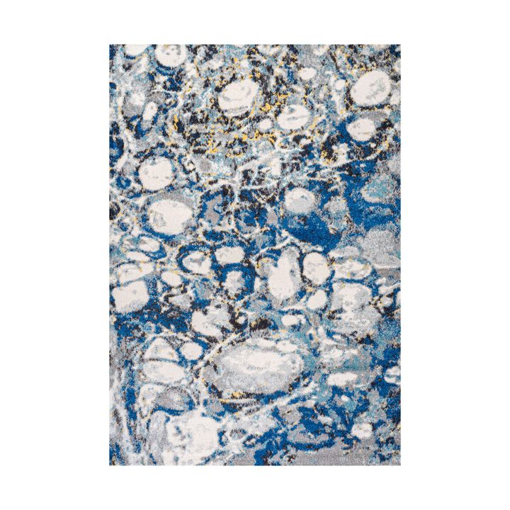 Pebble Marbled Abstract Area Rug