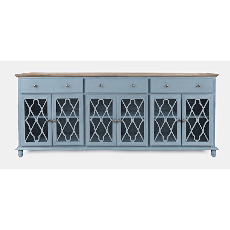 Jofran Aurora Hills Country Wire-Brushed 6 Door Accent Chest
