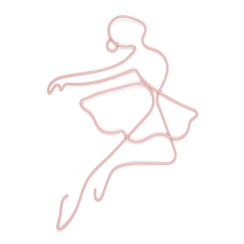 Lambs & Ivy Ballerina Baby 2-Piece Pink Ballet Dancers Wire Wall Decor