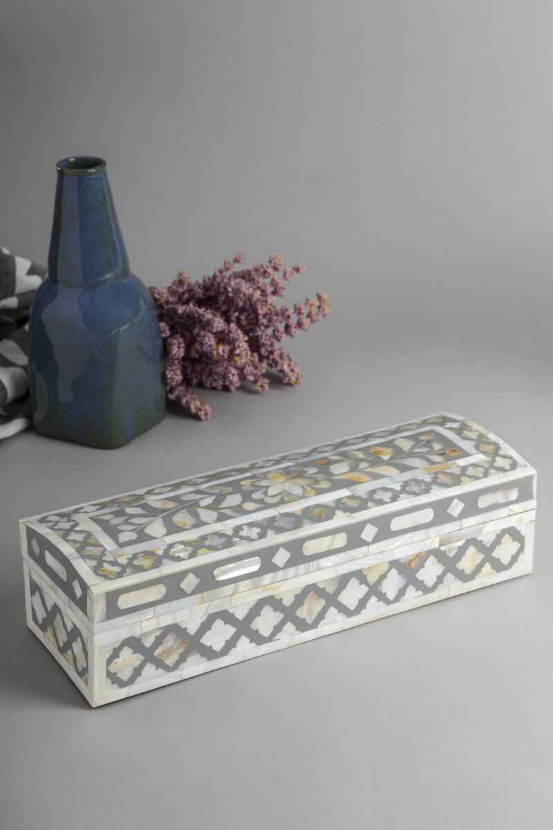 Jodhpur Mother of Pearl Decorative Box - 12"