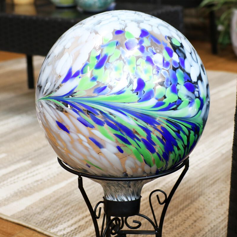 Sunnydaze Glass Gazing Globe- 10 in