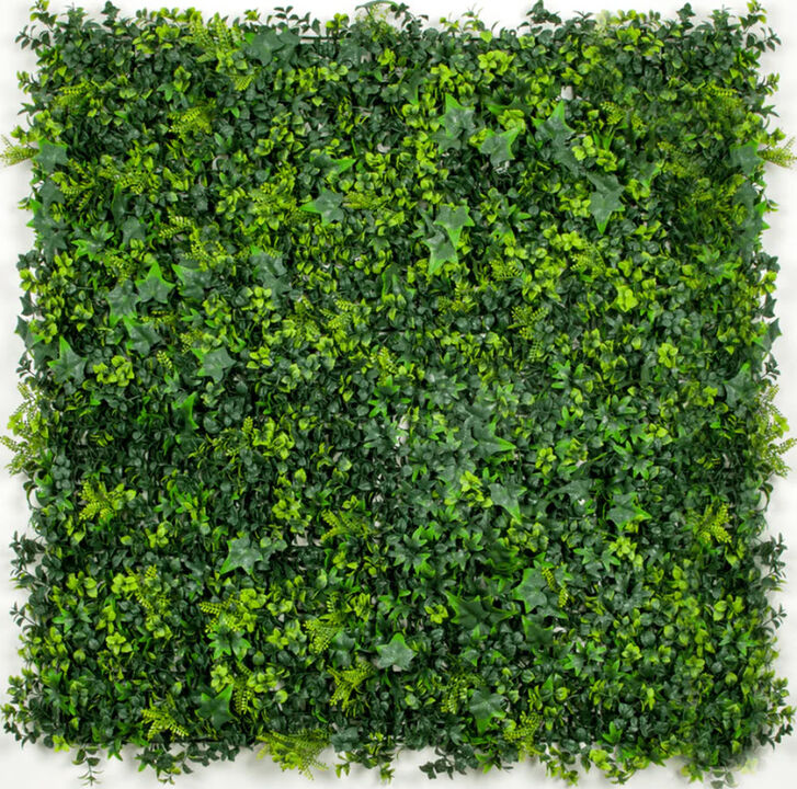 Premium Mixed Ivy Spring Sensation Artificial Green Wall 40" x 40" 11SQFT Commercial Grade UV Resistant