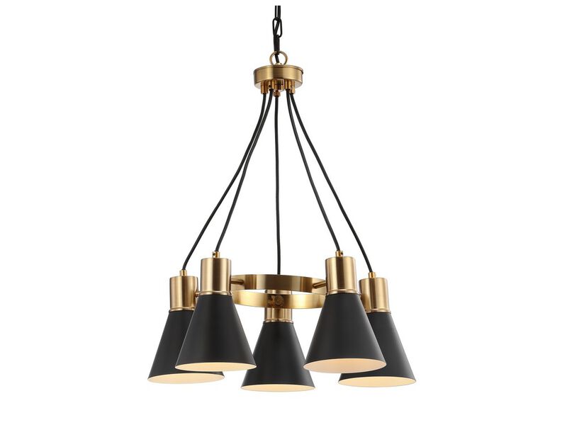 Markle 5-Light Metal LED Chandelier