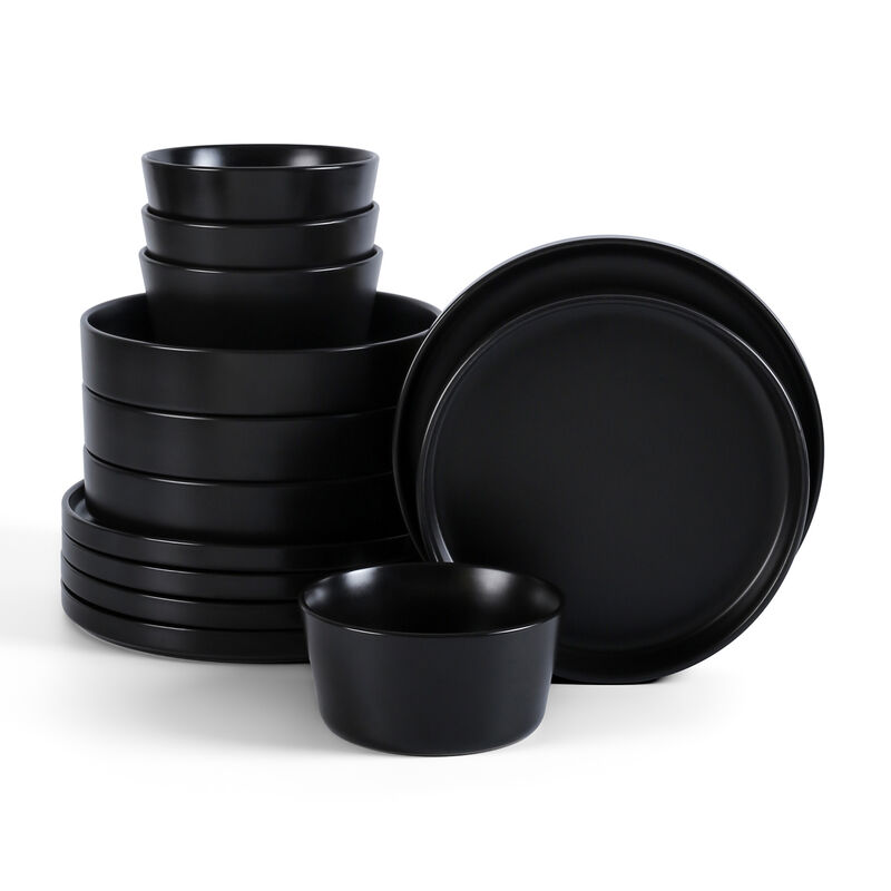 Stone Lain Celina Stoneware 12 Piece Dinnerware Set with Dinner Bowls