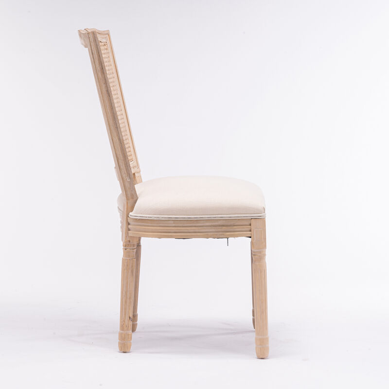 Antique French Style Dining Chairs, Set of 2