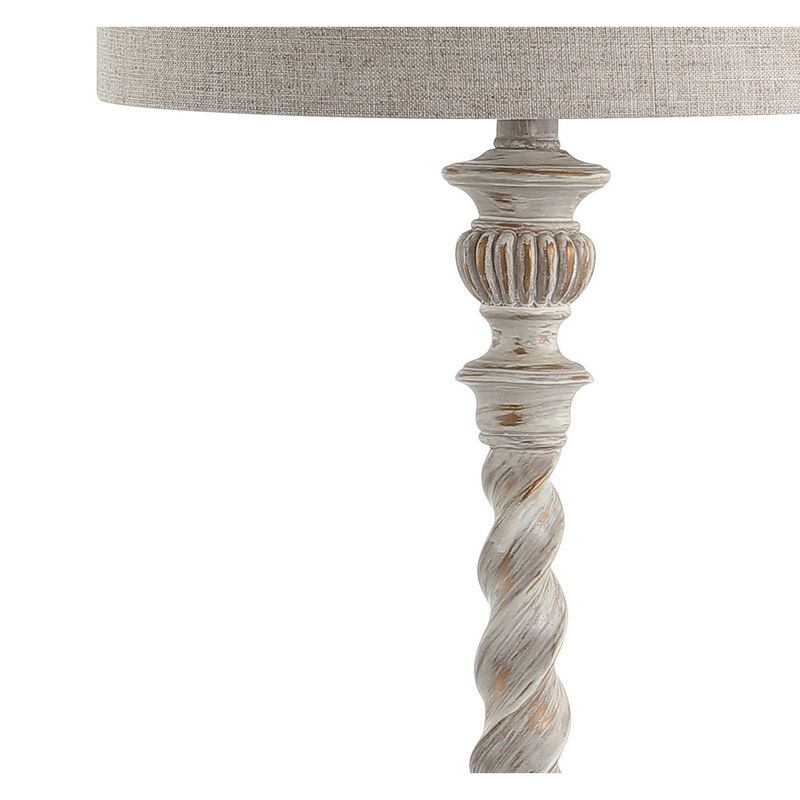 Regent Rustic Resin LED Table Lamp