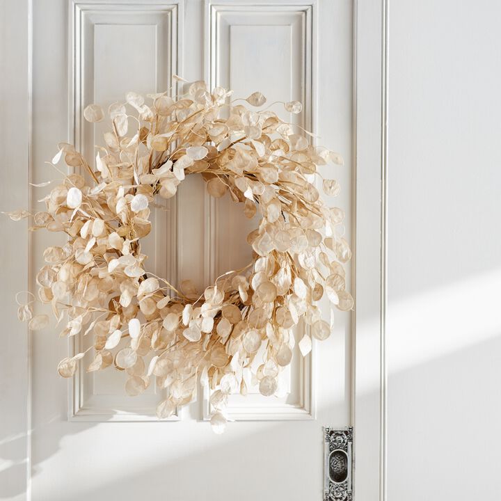 Silver Dollar Twig Spring Wreath  33-Inch
